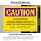 Signmission Radiation & Laser Sign, 3.5 in H x 5 in W, Vinyl Decal, Rectangle OS-2PACK-CR-D-35-L-10143 - alternate 4